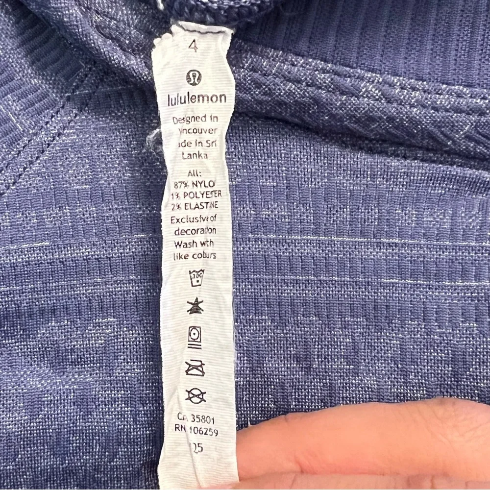Lululemon Rest Less Pullover Hoodie Gatsby Blue